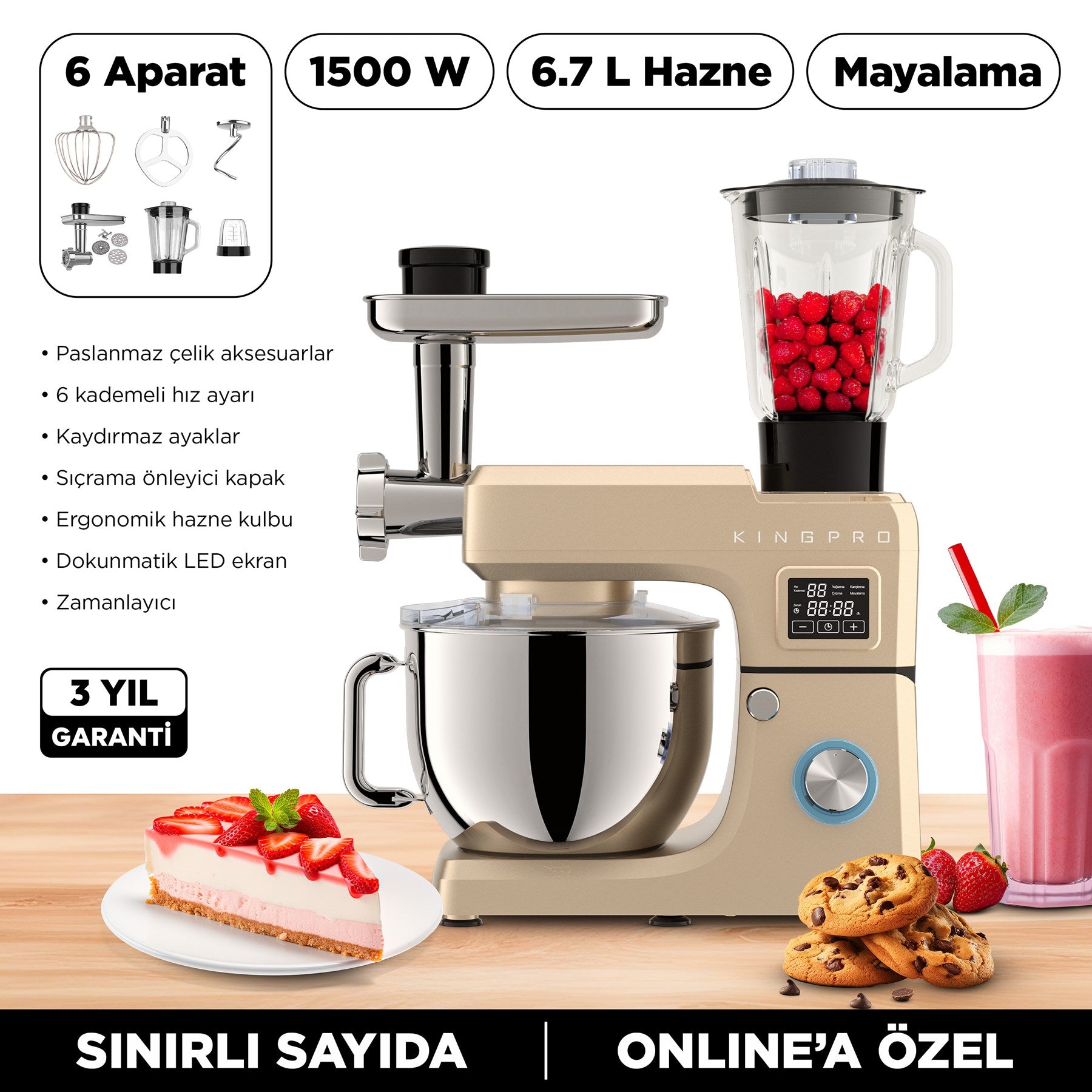 KSM4000 Modore Mutfak Şefi-Altın