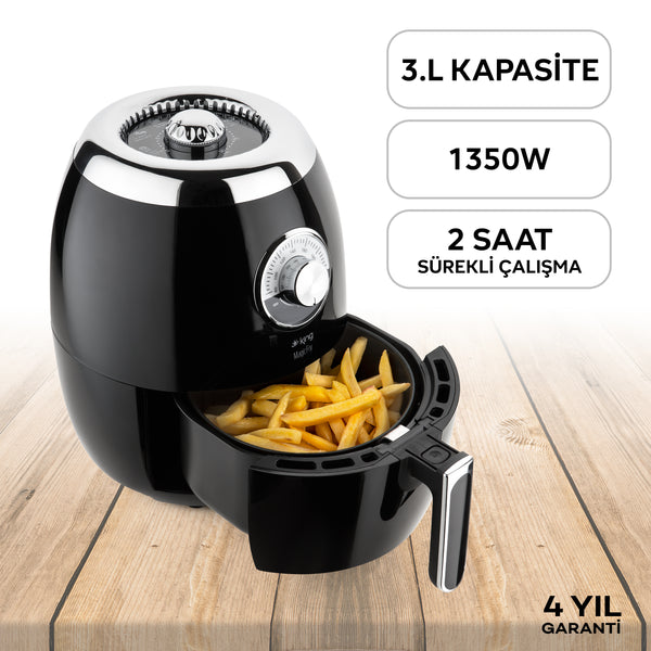 KYF25 MagicFry Friteuse à air chaud Noir